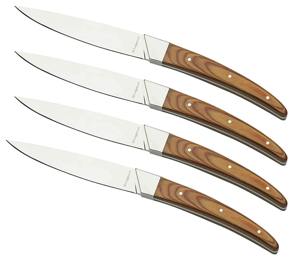 Legnoart Porterhouse 4Piece Steak Knife Set with Light Handle