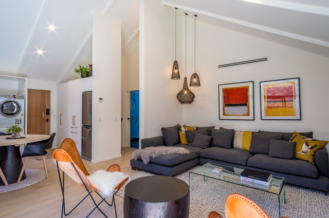 Arrowtown Cottage modern-vardagsrum
