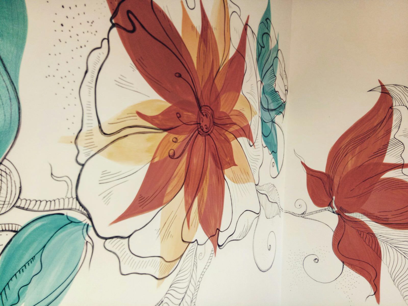 роспись комнаты отдыха на вилле