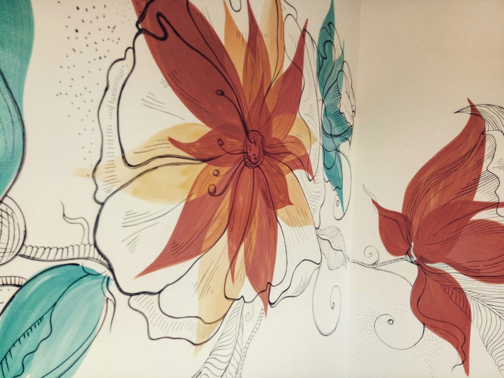 роспись комнаты отдыха на вилле