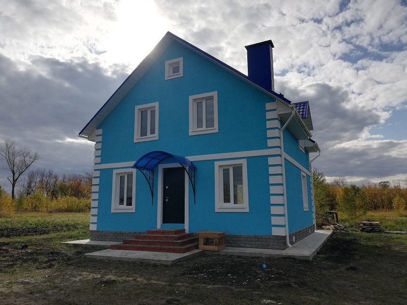 Дом по типовому проекту площадью 107 кв.м.