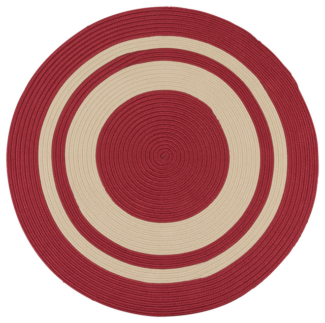 Colonial Mills Coronado Cn60 Red Area Rugs, 10x10 Round Contemporary
