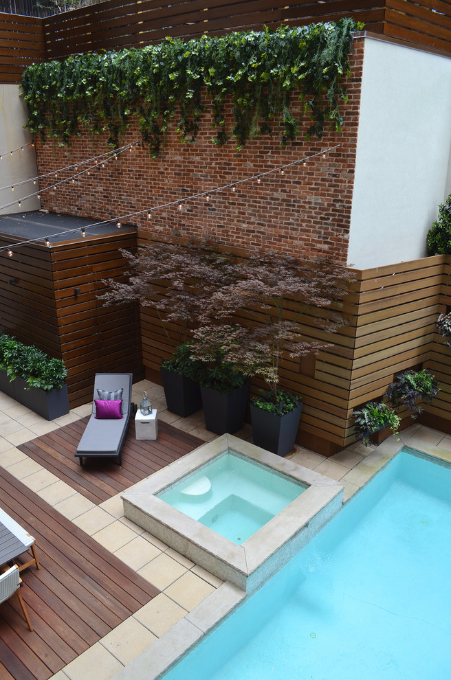 Tribeca Backyard Garden - Contemporary - Patio - New York - by Jeffrey Erb