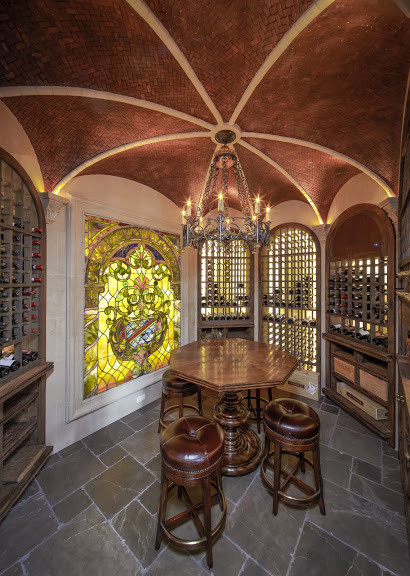 Pool House - Wine Room - Traditional - Wine Cellar - Houston - by ...