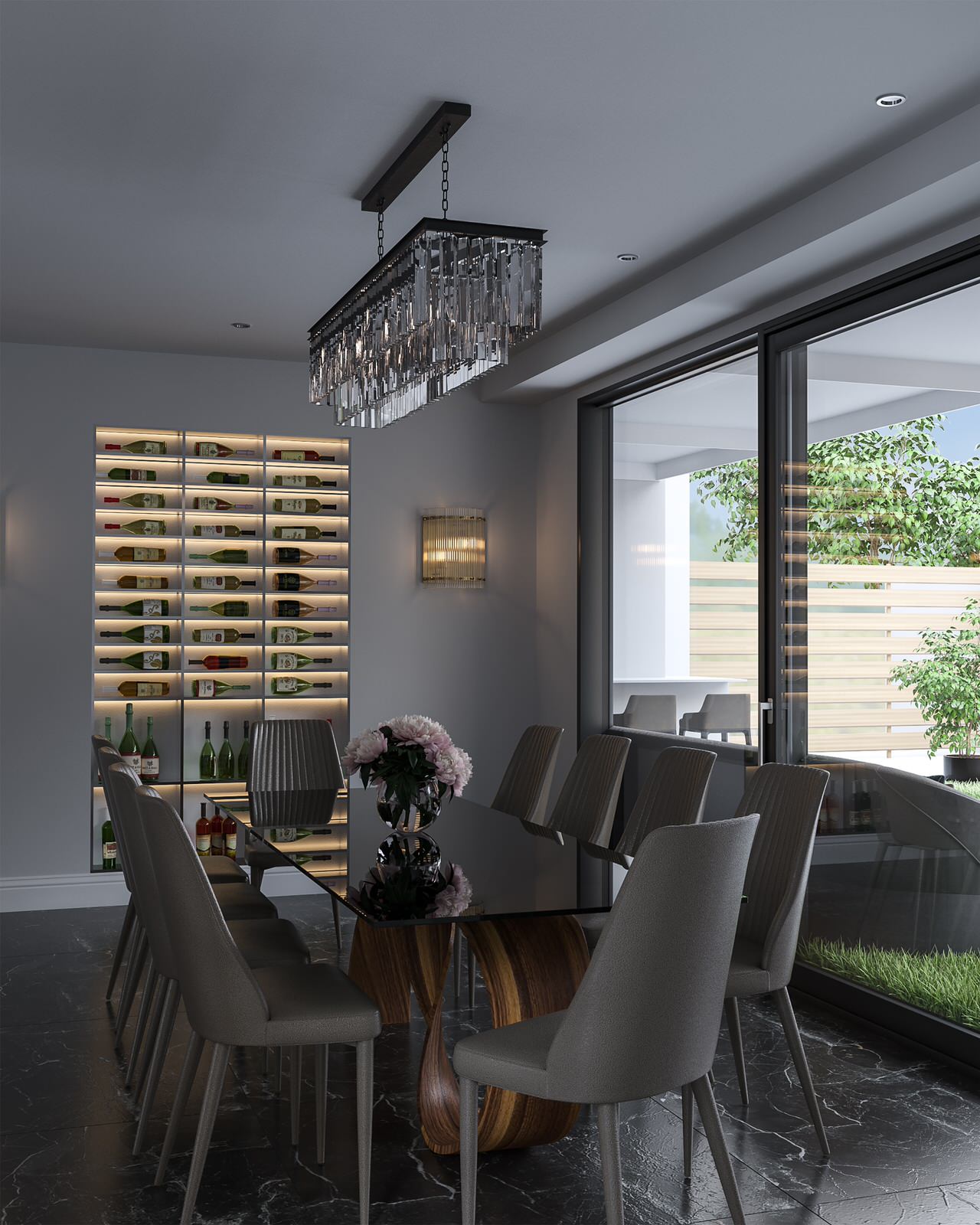 Частный дом. Визуализация и дизайн интерьера