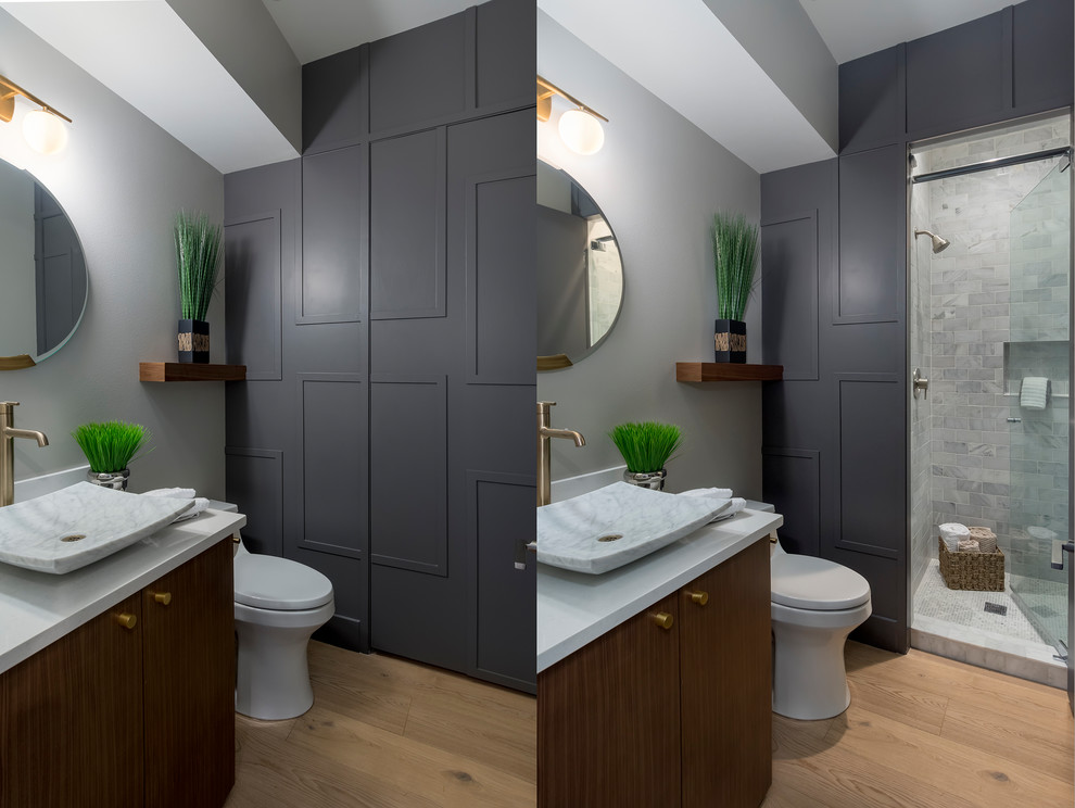 Bathroom - modern bathroom idea in Seattle