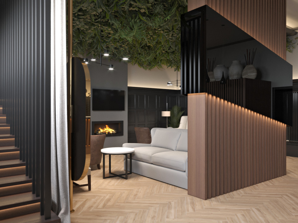 Проект зоны ресепшен в спотривном клубе