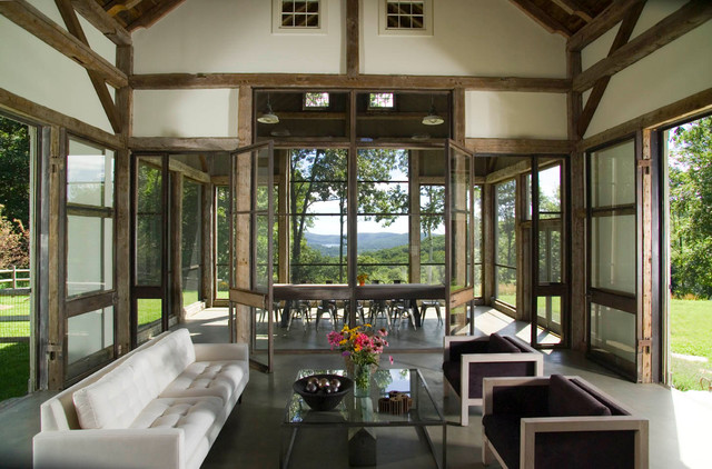 Pool House contemporary-living-room