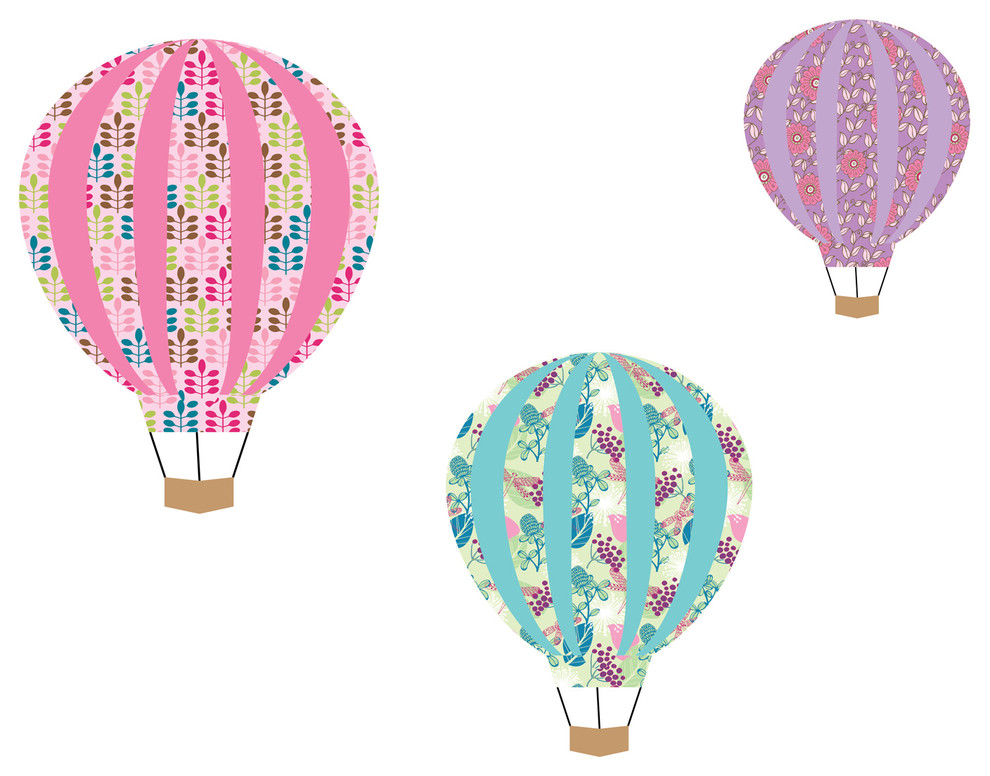 Hot Air Balloon Nursery Wall Sticker Ws-46858 Avery 