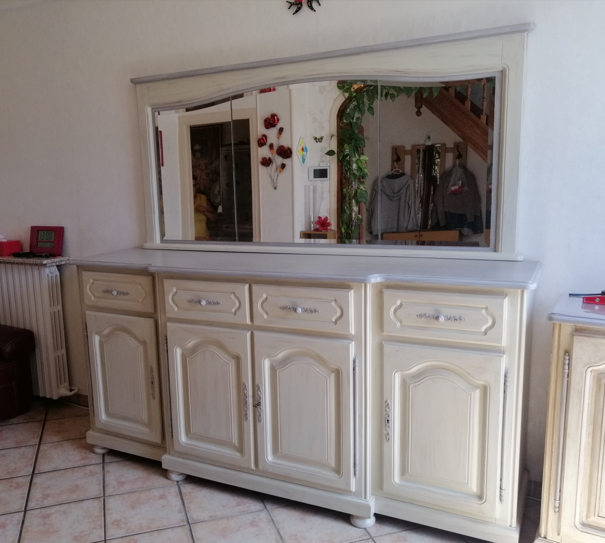 Buffet patine "Ecru et gris de Sède avec écume" - ARNOUVILLE
