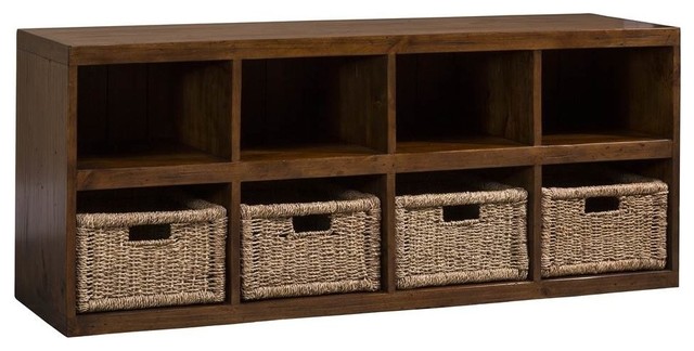 Hillsdale Tuscan Retreat 8 Cubby Shoe Rack In Oxford Tropical