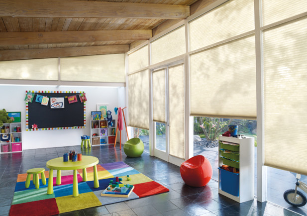 Design ideas for a large traditional gender-neutral kids' playroom in Denver.
