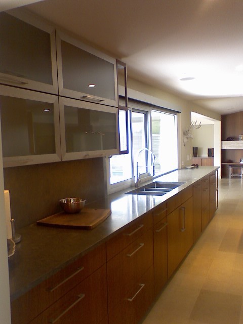 Custom Kitchen Cabinets With Glass Doors Austin Texas Modern