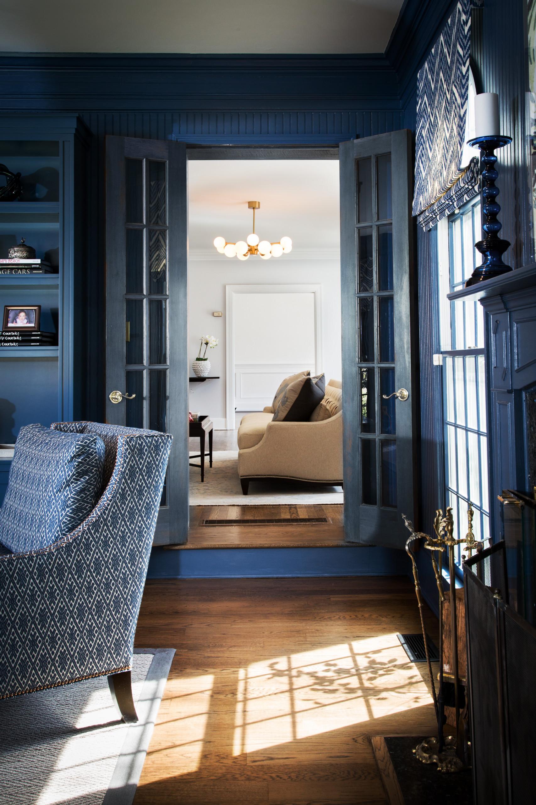 Room of the Day: Moody Blue Update for a Family Room
