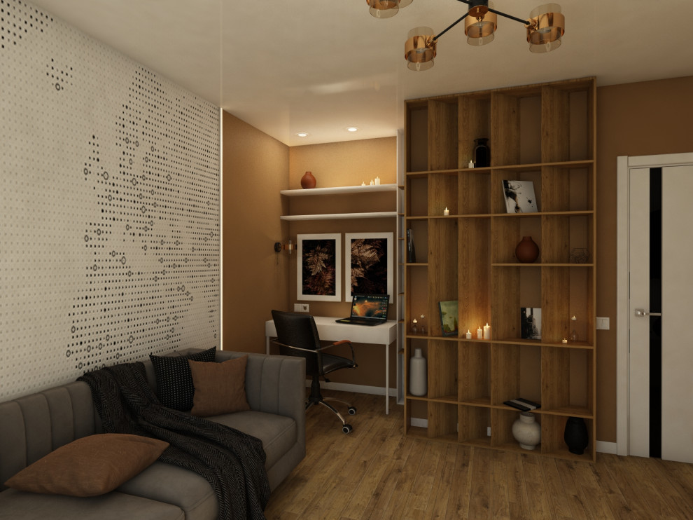 Квартира 60 кв.м. ТЗ от заказчика "Ярко и не ярко))"