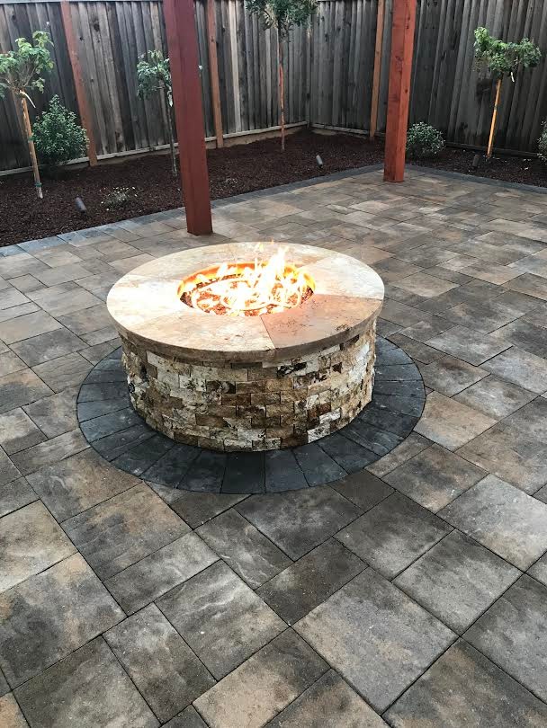 Backyard Patio with Pergola