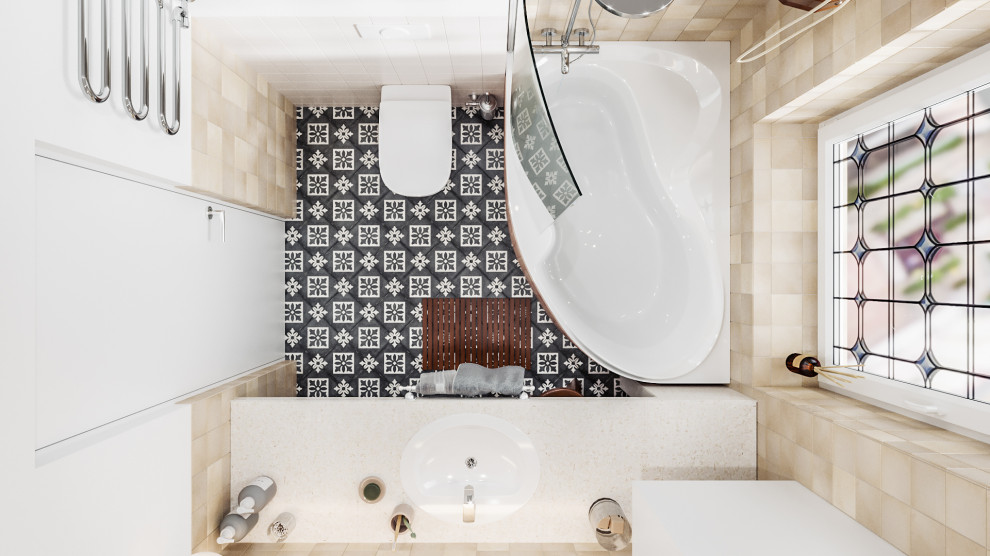 Планировочное решение ванной комнаты