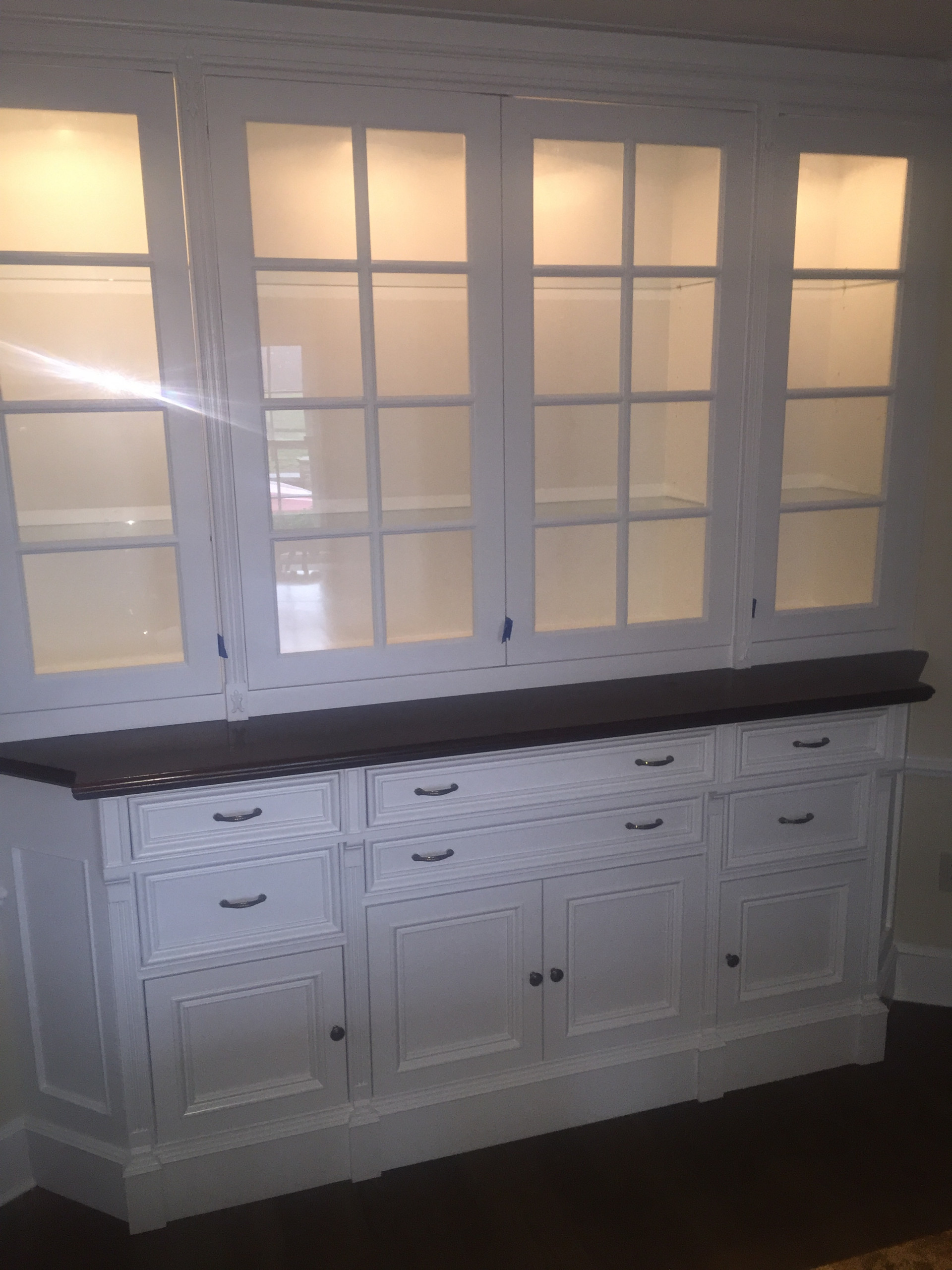 Mrs.Muhr dinning room custom cabinet