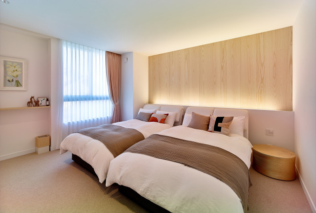 ホテルのようなベッドルーム asiatique-chambre