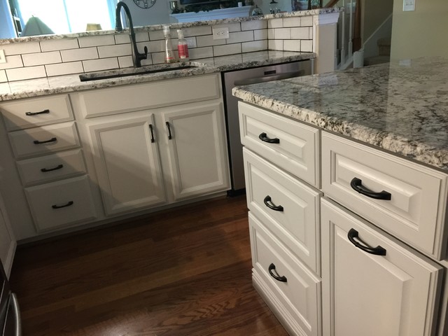 Nolensville Tn Kitchen Remodel With Refinished Cabinets And