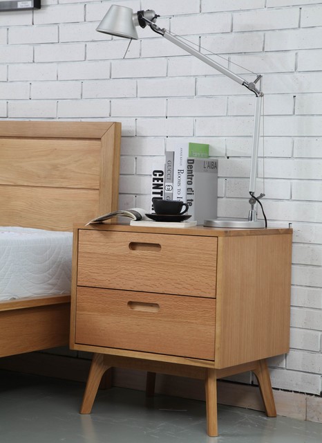 Furniture Legs Sydney maximus bedside table - solid oak - 55x45x60cm - angled legs Furniture Legs Sydney maximus bedside table - solid oak - 55x45x60cm - angled legs