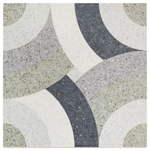 Branwell 9"x9" Porcelain Field Tile, Moser