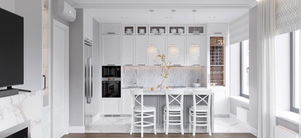 Дизайн четырёхкомнатной квартиры 116 кв.м в ЖК Символ