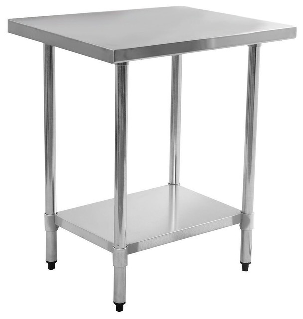 Kitchen Prep Table, 24"W Contemporary Kitchen Islands And Kitchen