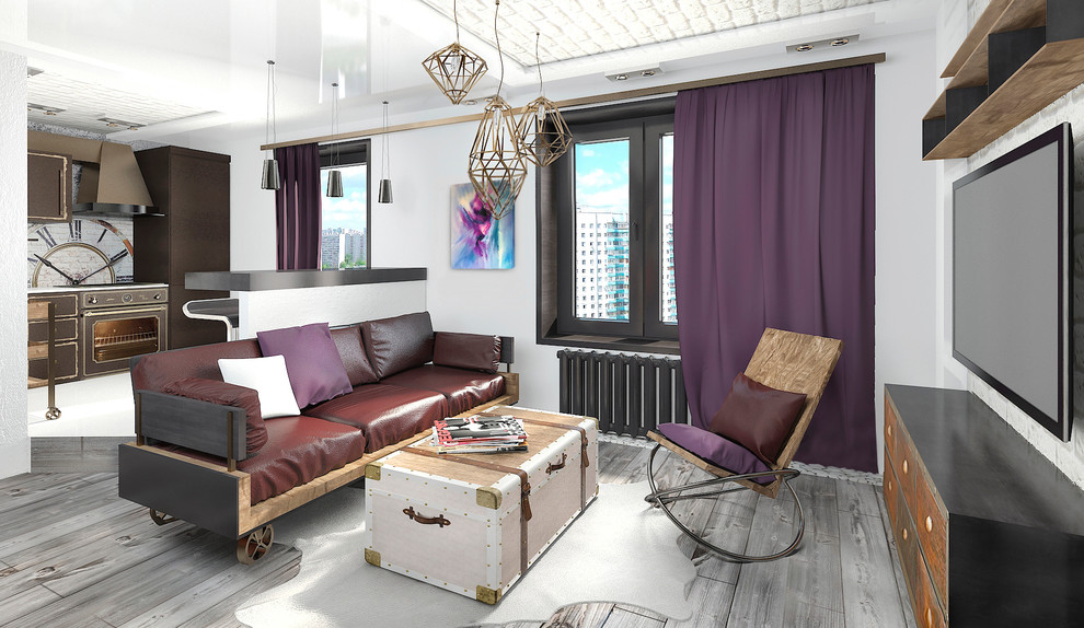 интерьер квартиры в стиле лофт