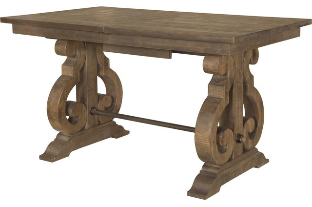 Magnussen Willoughby Rectangular Counter Table in Weathered Barley