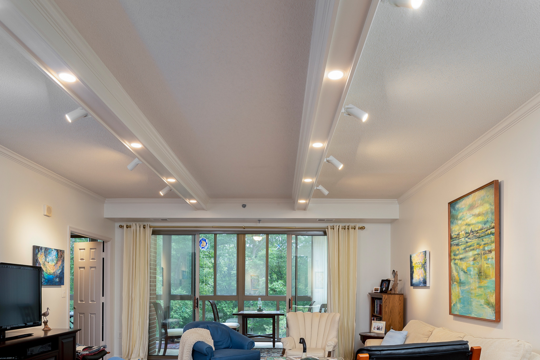 Coffered Ceiling Lighting Project