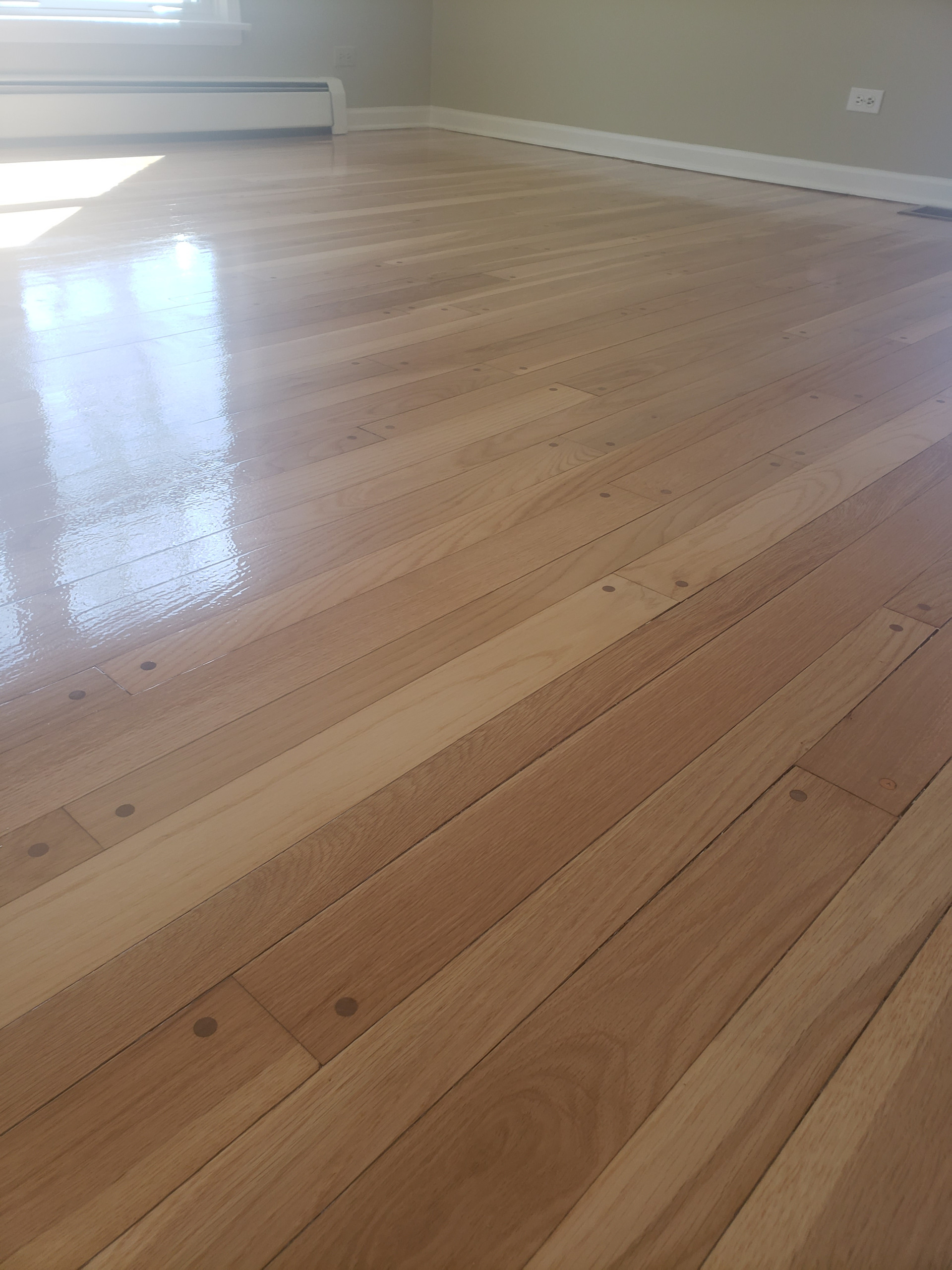 Deerfield,  red and white oak , Bona Seal applied finished with Bona Traffic Hd