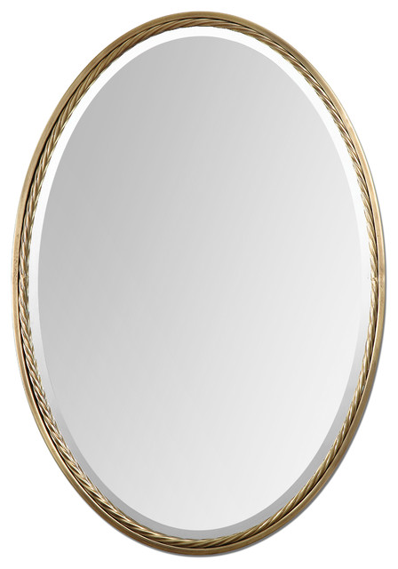 Casalina Brass Oval Mirror