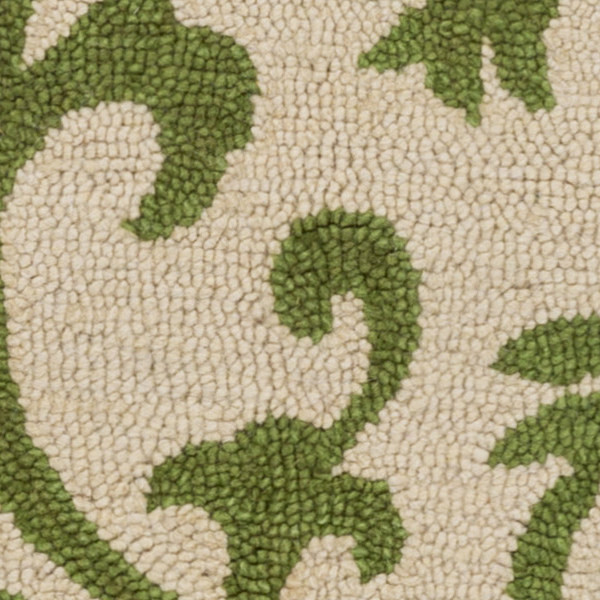 Rhodes Transitional Cream Dark Green Area Rug Traditional Dark Green Area Rug