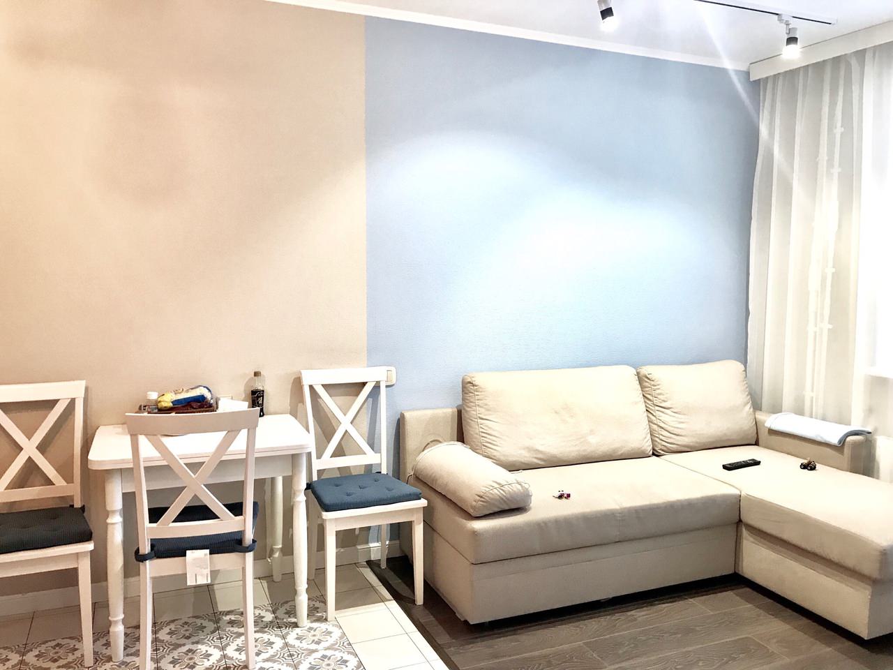 Проект кухни-гостиной в скандинавском стиле