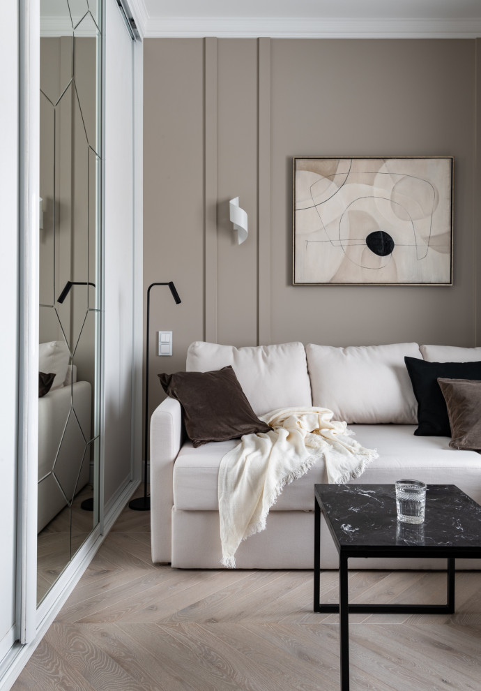 Журнал «Идеи Вашего Дома» назвал этот интерьер «обволакивающий уютом»