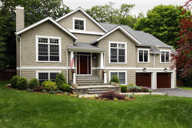  Craftsman  raised  ranch  renovation Craftsman  Exterior 