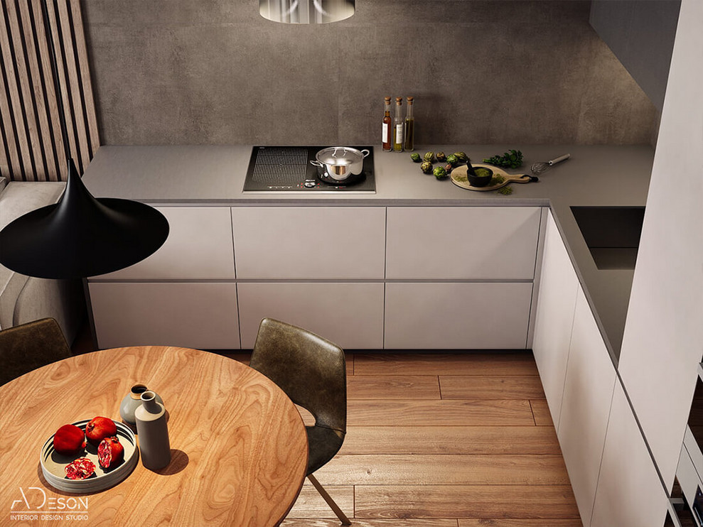 Бетон и дерево