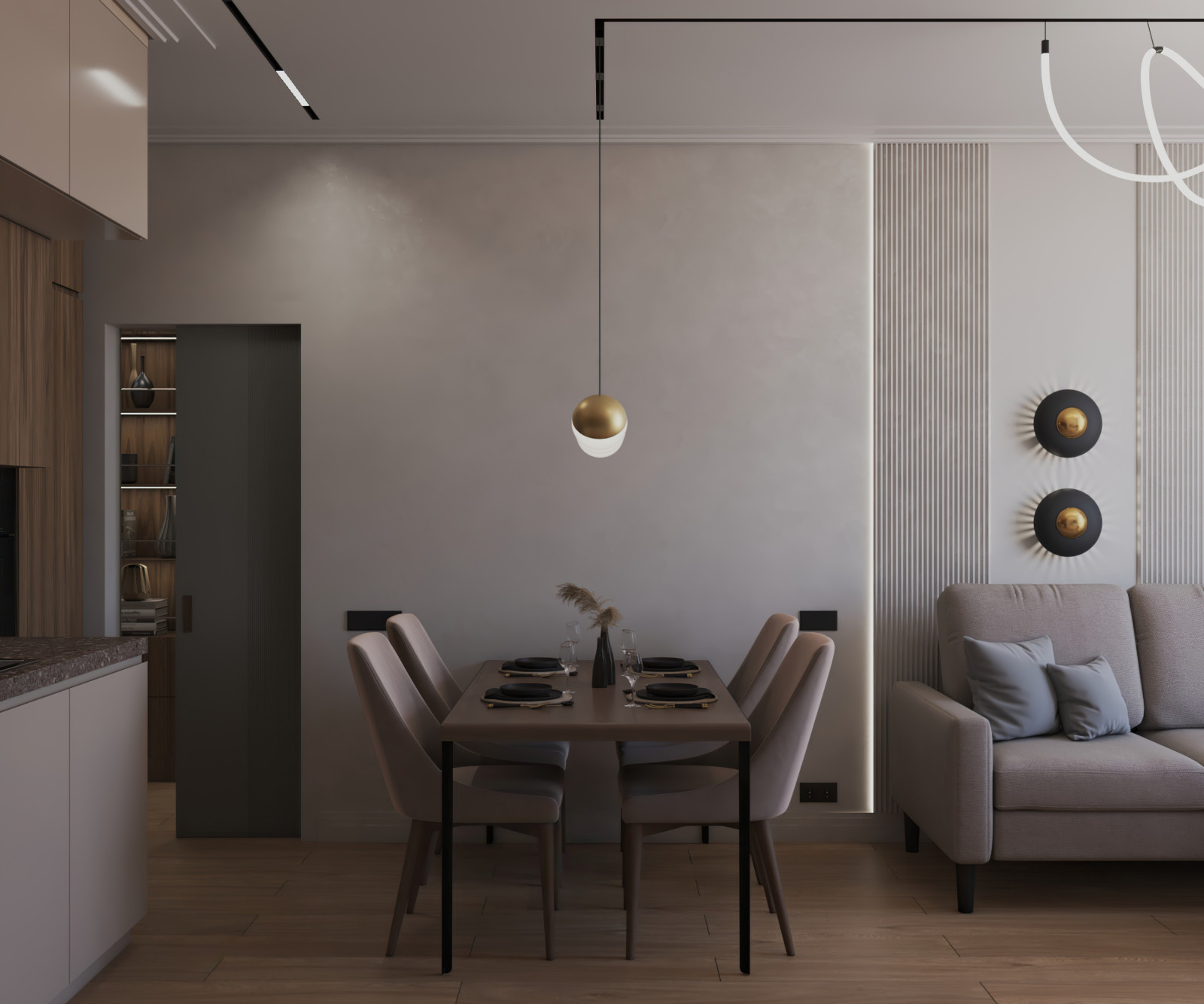 Дизайн-проект квартиры для семьи с 4 сыновьями