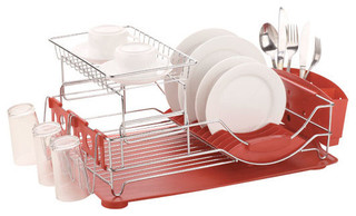 Dish Drainer Deluxe - Transitional - Dish Racks - by HOME BASICS