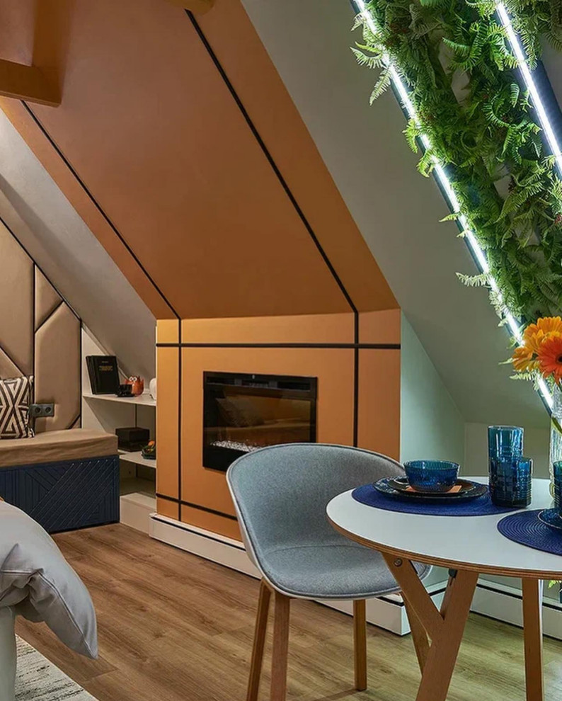 Интерьер мансарды