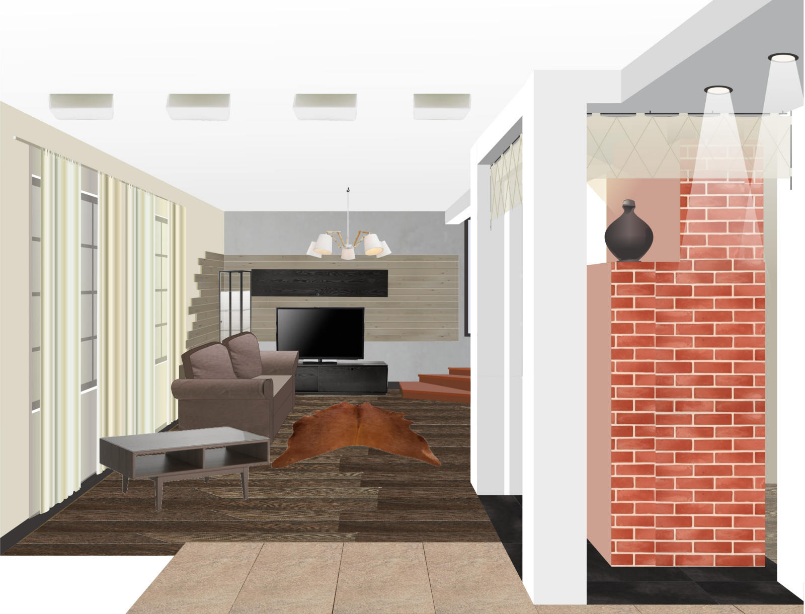 Проект интерьеров загородного дома в ЛО