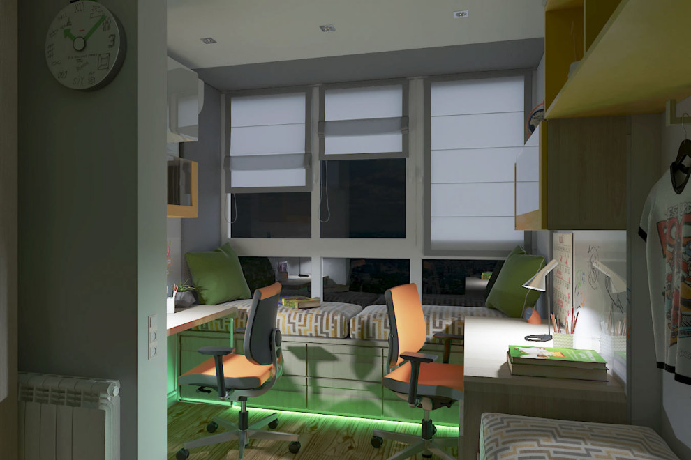 Детская комната для двух мальчиков "Лучезарный"