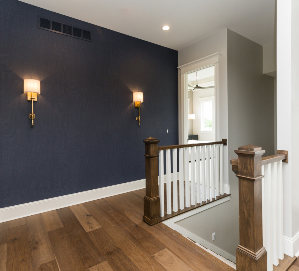Entryway - transitional entryway idea in Cedar Rapids