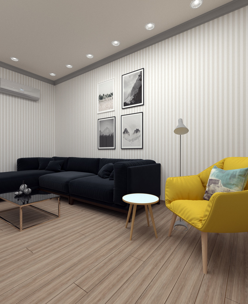 Интерьер квартиры в стиле модерн середины XX в. Гостиная.