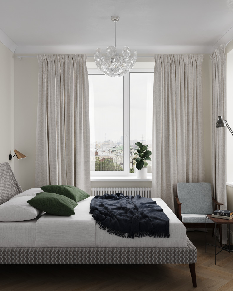 Спальня с винтажным креслом