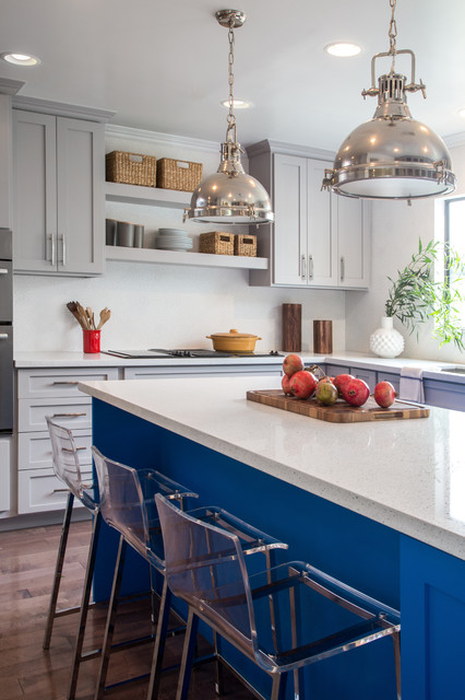 Transitional Colorful Kitchen moderne-cuisine