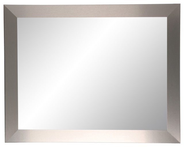 Industrial Modern Home Accent Wall Mirror 32''"x36''