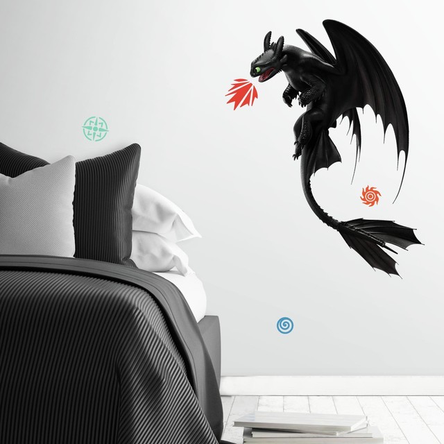 How To Train Your Dragon The Hidden World Toothless Peel And Stick Wall Decals