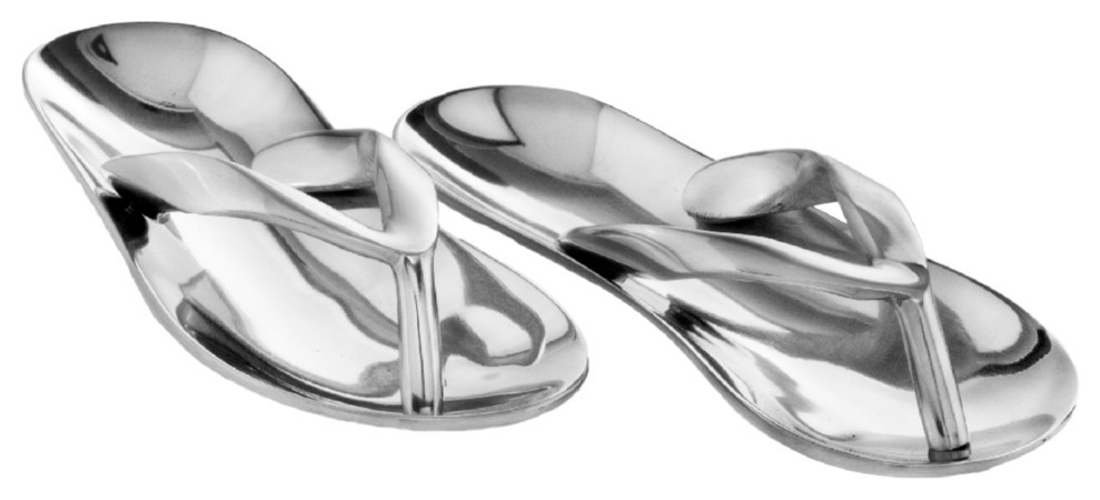 Metal Sandals, Polished, Set of 2 - Modern - Decorative Objects And ...